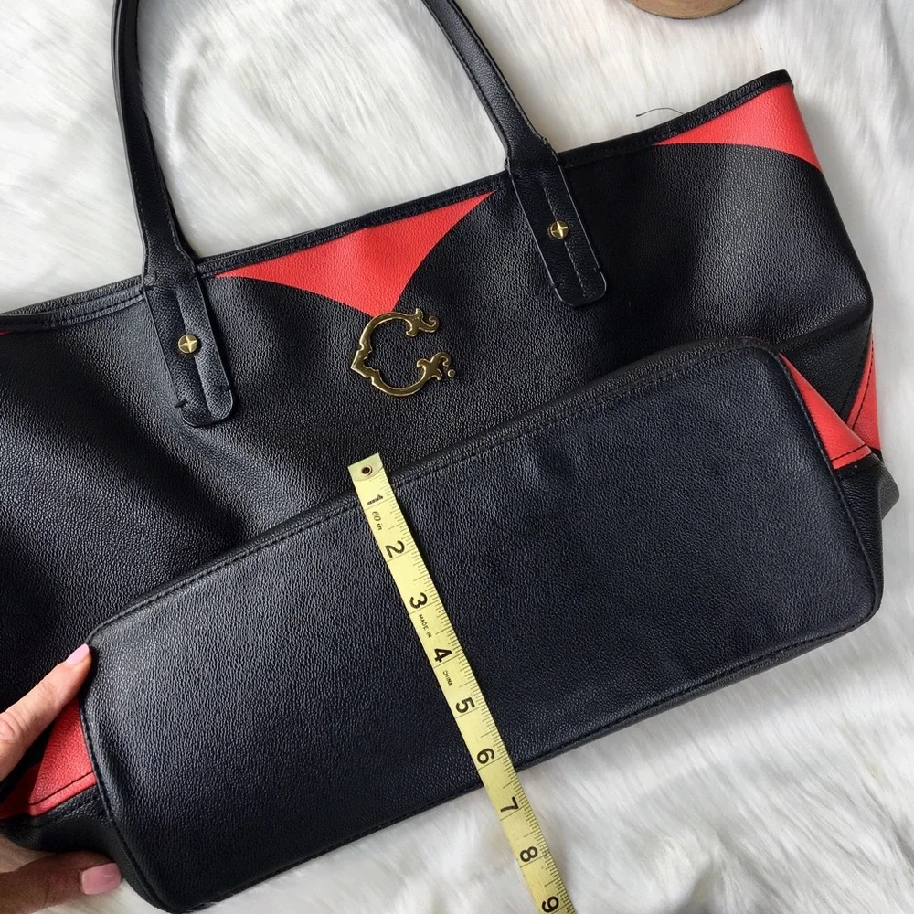 C Wonder Black & Red Shoulder Bag
